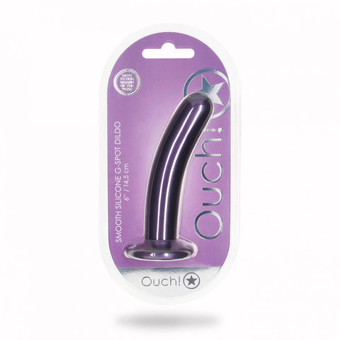 Ouch Smooth Silicone G Spot Dildo 6 Inch 14 5 Centimeter Dongs Neutral