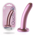 Ouch Smooth Silicone G Spot Dildo 6 Inch 14 5 Centimeter Rose Gold > Dildos > Neutral Dildos