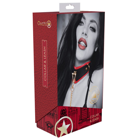 Ouch Milan Collection Collar with Leash for Adults > Bondage Gear > Collars