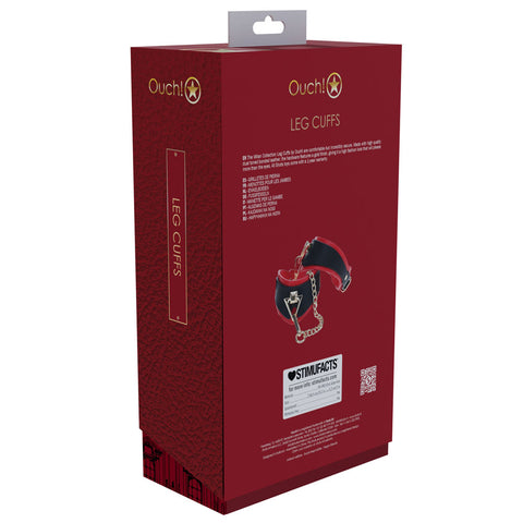 Ouch Milan Collection Leg Cuffs for Elegant Playful Adventures > Bondage Gear > Restraints