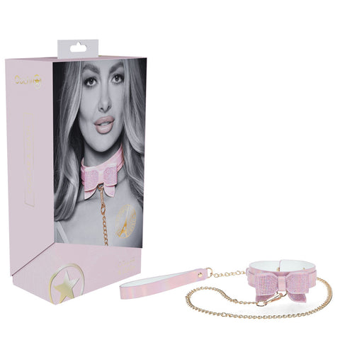 Ouch Paris Collection Collar with Leash Set for Elegant Pet Control Pink > Bondage Gear > Collars