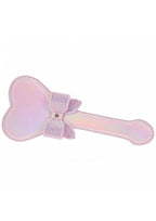 Ouch Paris Collection Paddle with Iridescent Hardware Bonded Leather BDSM Paddle Pink > Bondage Gear > Paddles