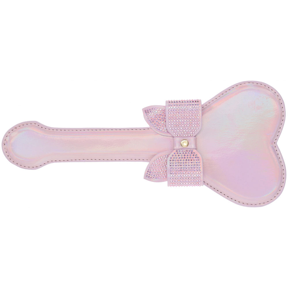 Ouch Paris Collection Paddle with Iridescent Hardware Bonded Leather BDSM Paddle > Bondage Gear > Paddles