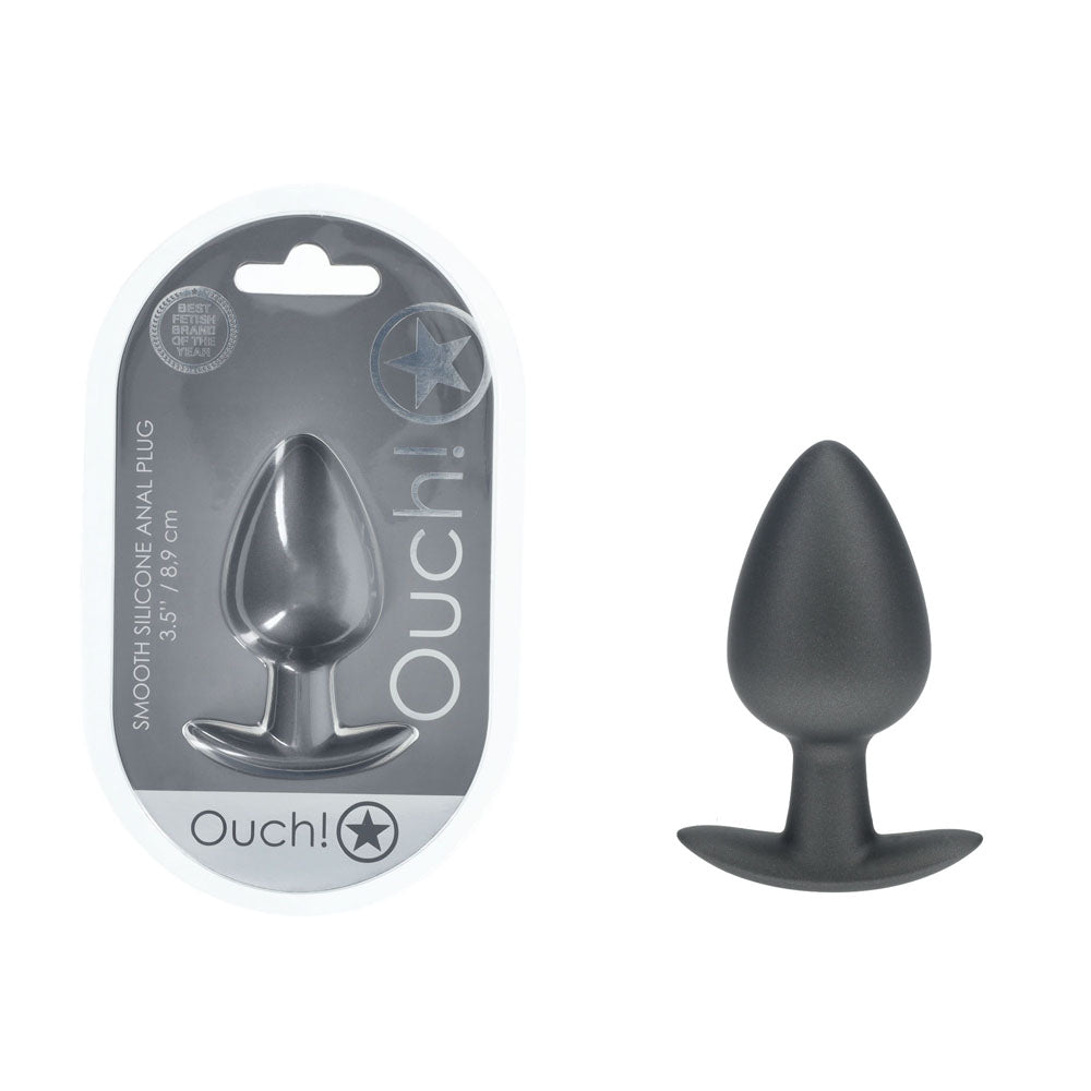 OUCH Anal Plug Large 8.9 cm Gun Metal Grey Butt Plug > Anal Range > Butt Plugs Main image