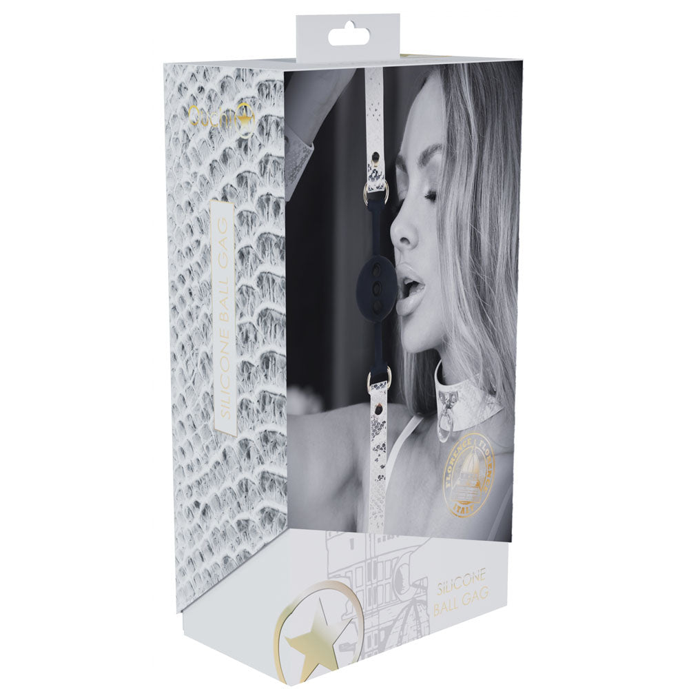 OUCH! Florence Collection Silicone Ball Gag Breathable Restraint 60cm Gags