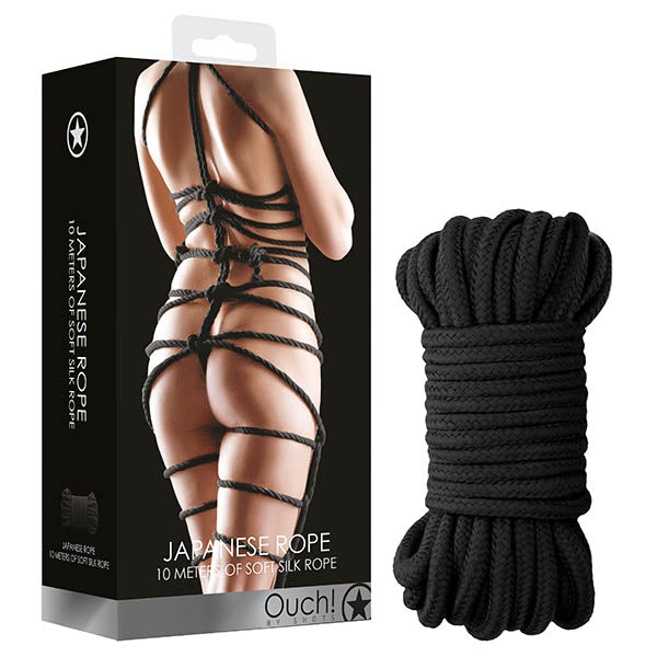 OUCH! Japanese Rope - 10 Metre Length of Silk Rope Black Rope