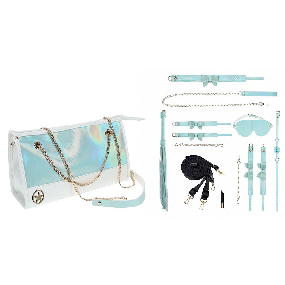 OUCH! Paris Collection 8 Piece Baby Bondage Set with Bag Blue > Bondage Gear > Collars