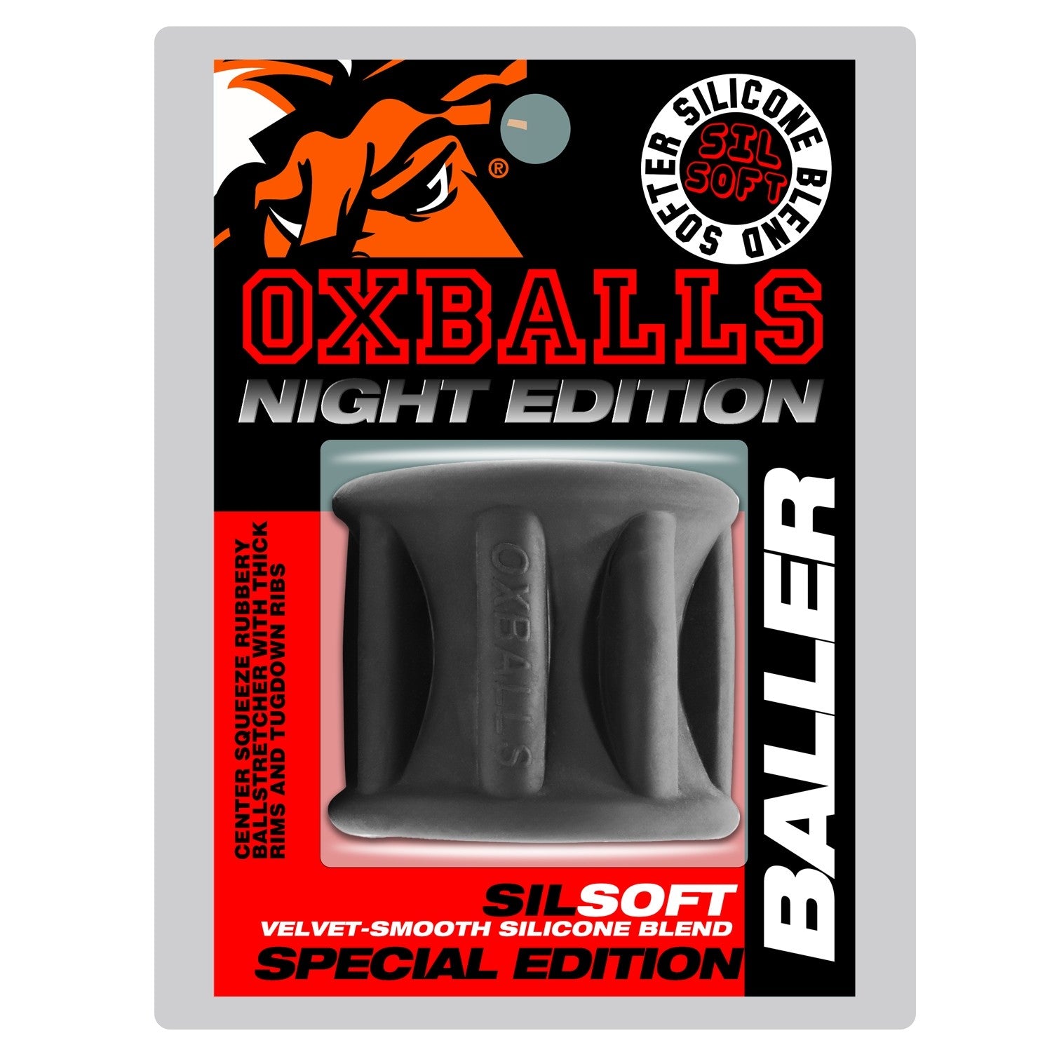 Baller Centre Squeeze Ball Stretcher Night Black Ball Stretcher