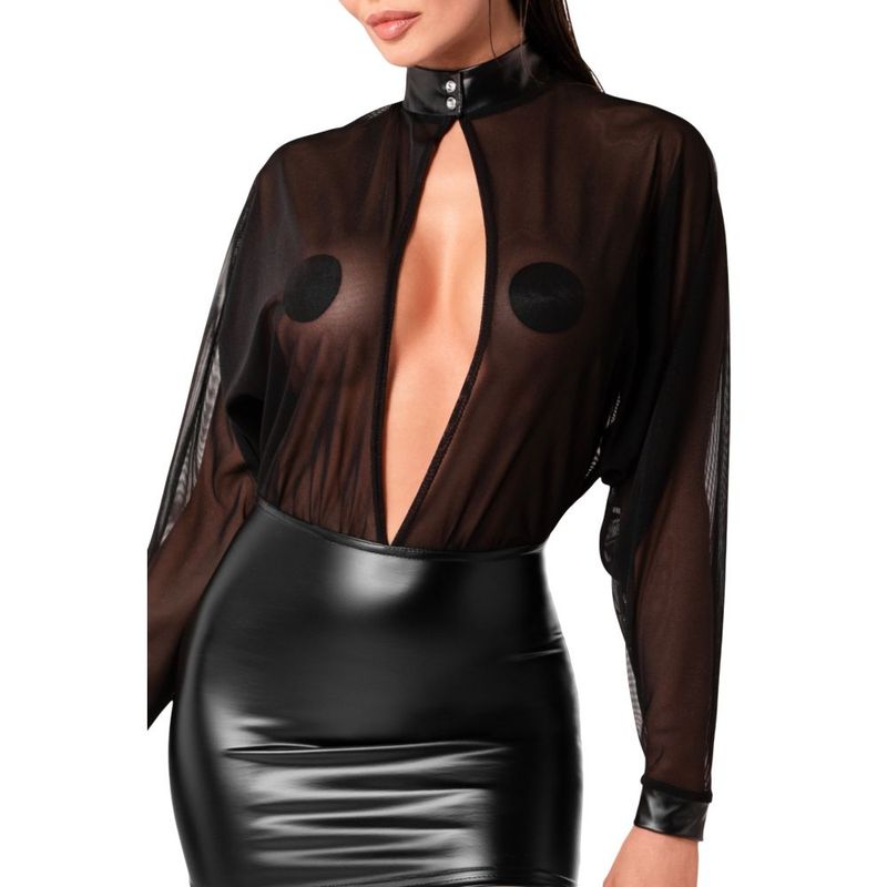 Opium Mini Dress – Sheer Mesh Top Stretchy Power Wetlook Lingerie > Clothes > Dresses and Chemises
