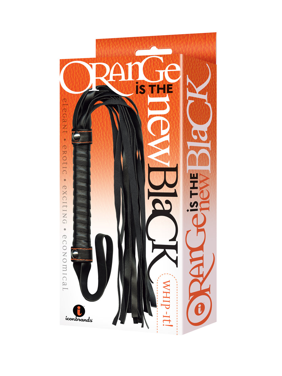 Orange Is The New Black Whip It Black Flogger Whip Whips & Paddles