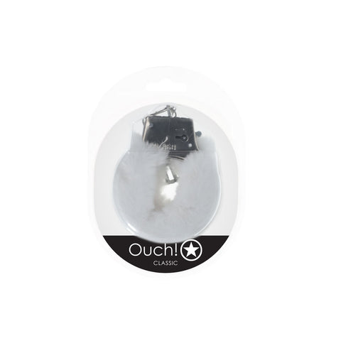 Ouch Classic Fluffy Cuffs White Soft Restraints for Intimate Adventures > Bondage Gear > Restraints
