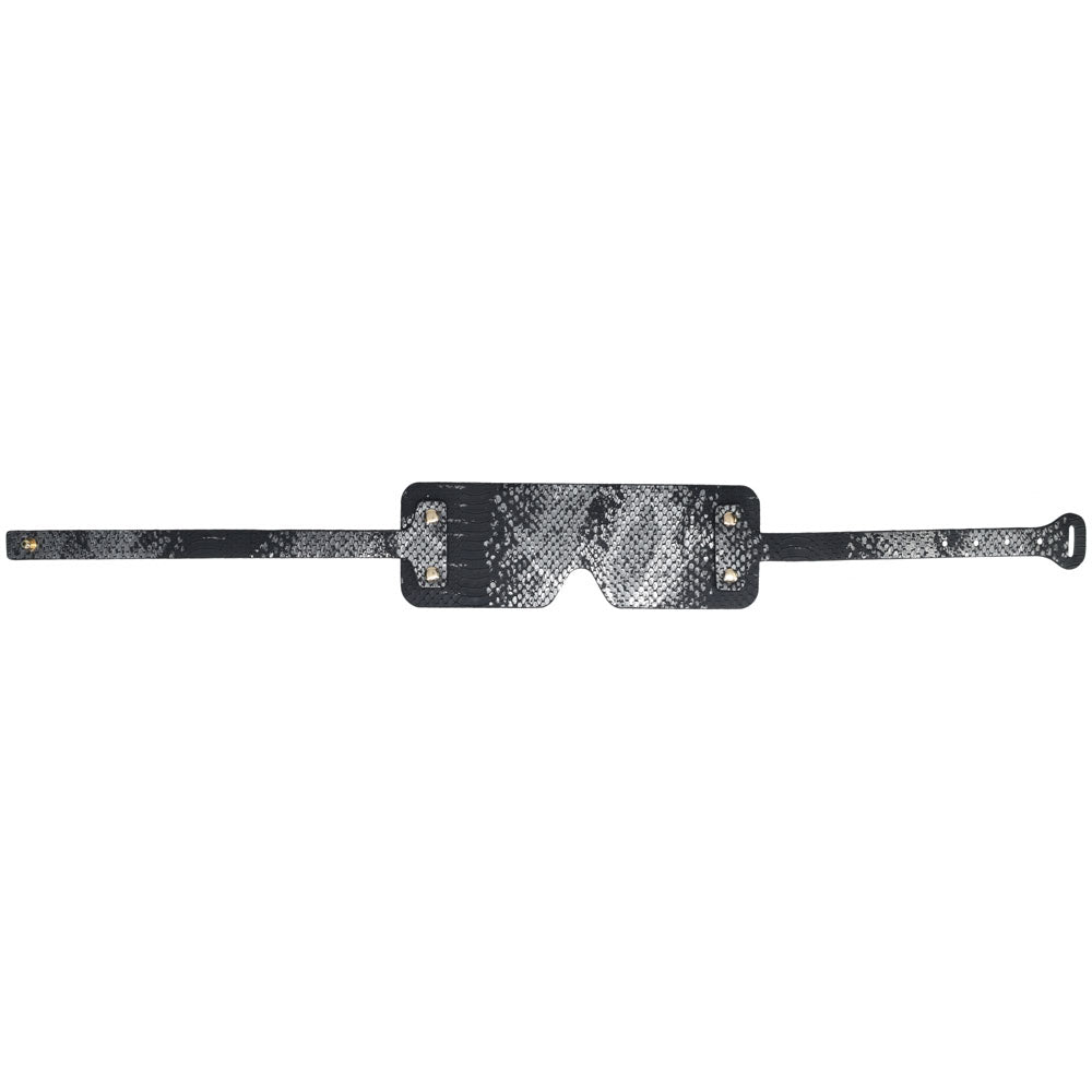 Ouch Florence Collection Bonded Leather Blindfold - Luxury Intimate Accessory > Bondage Gear > Blindfolds