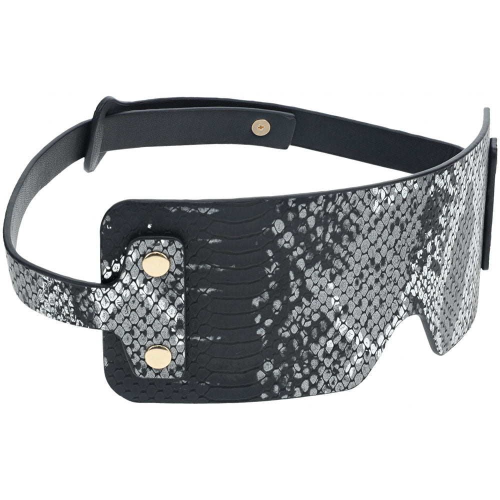 Ouch Florence Collection Bonded Leather Blindfold - Luxury Intimate Accessory > Bondage Gear > Blindfolds