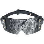 Ouch Florence Collection Bonded Leather Blindfold - Luxury Intimate Accessory > Bondage Gear > Blindfolds