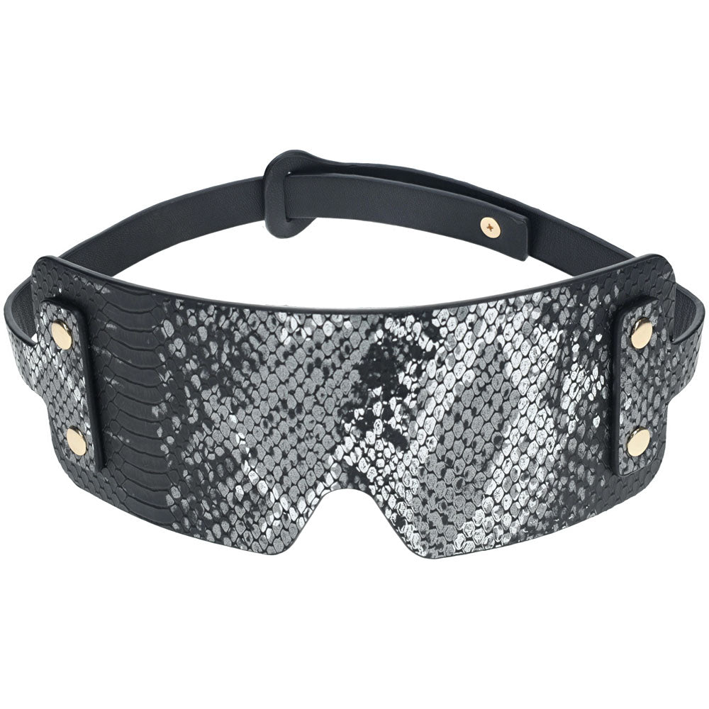 Ouch Florence Collection Bonded Leather Blindfold - Luxury Intimate Accessory > Bondage Gear > Blindfolds