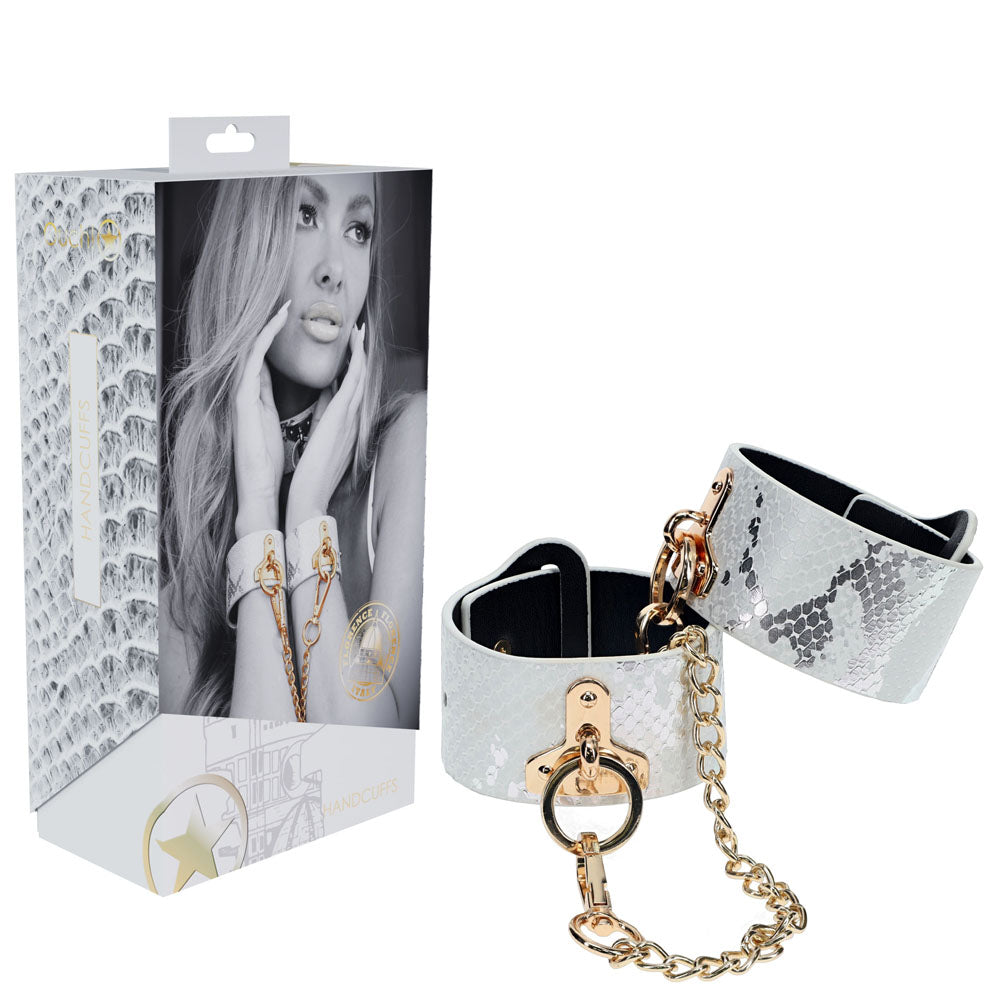 Ouch Florence Collection Handcuffs Premium Bonded Leather Iridescent Finish > Bondage Gear > Handcuffs