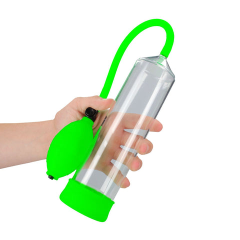Ouch Glow In The Dark Classic Penis Pump Clear Pumps