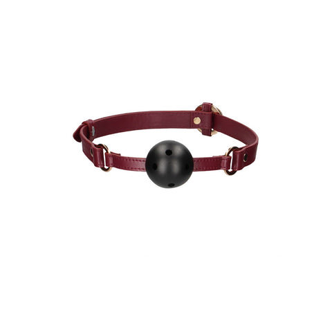 Ouch Halo Breathable Ball Gag Burgundy Mouth Restraint Gags