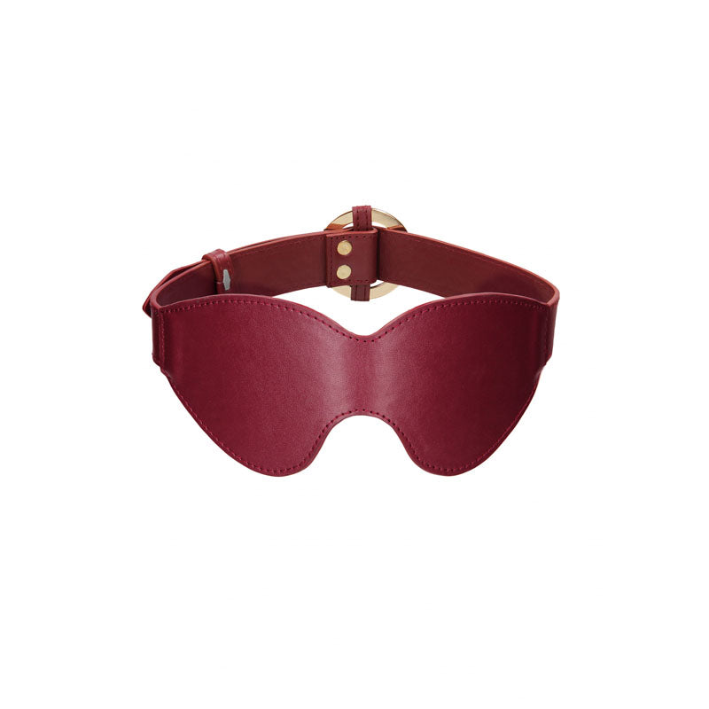 Ouch Halo Eyemask Burgundy Eye Mask for Sensory Deprivation and BDSM Play Masks