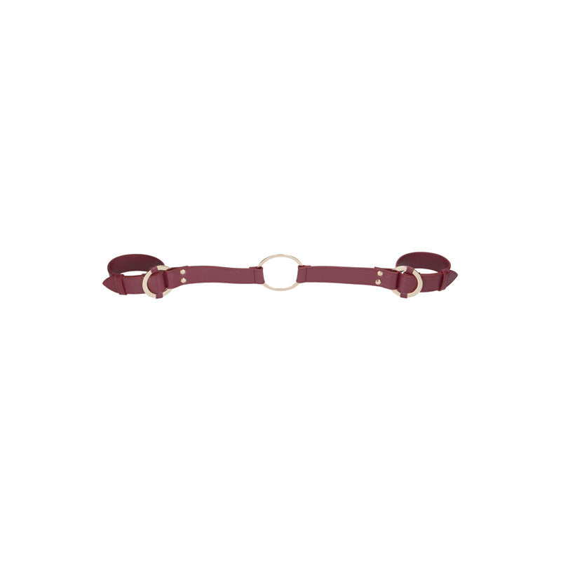 Ouch Halo Handcuff With Connector Burgundy Restraint > Bondage Gear > Restraints