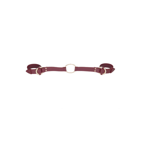 Ouch Halo Handcuff With Connector Burgundy Restraint > Bondage Gear > Restraints