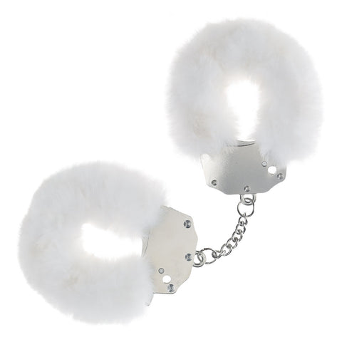 Ouch Heavy Duty Fluffy Cuffs White Soft Restraints for Intimate Adventure Default Title > Bondage Gear > Handcuffs