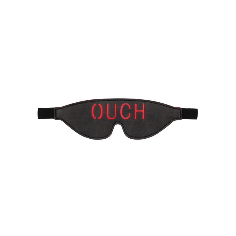 Ouch White Bonded Leather Eye Mask Ouch Eye Restraint Masks