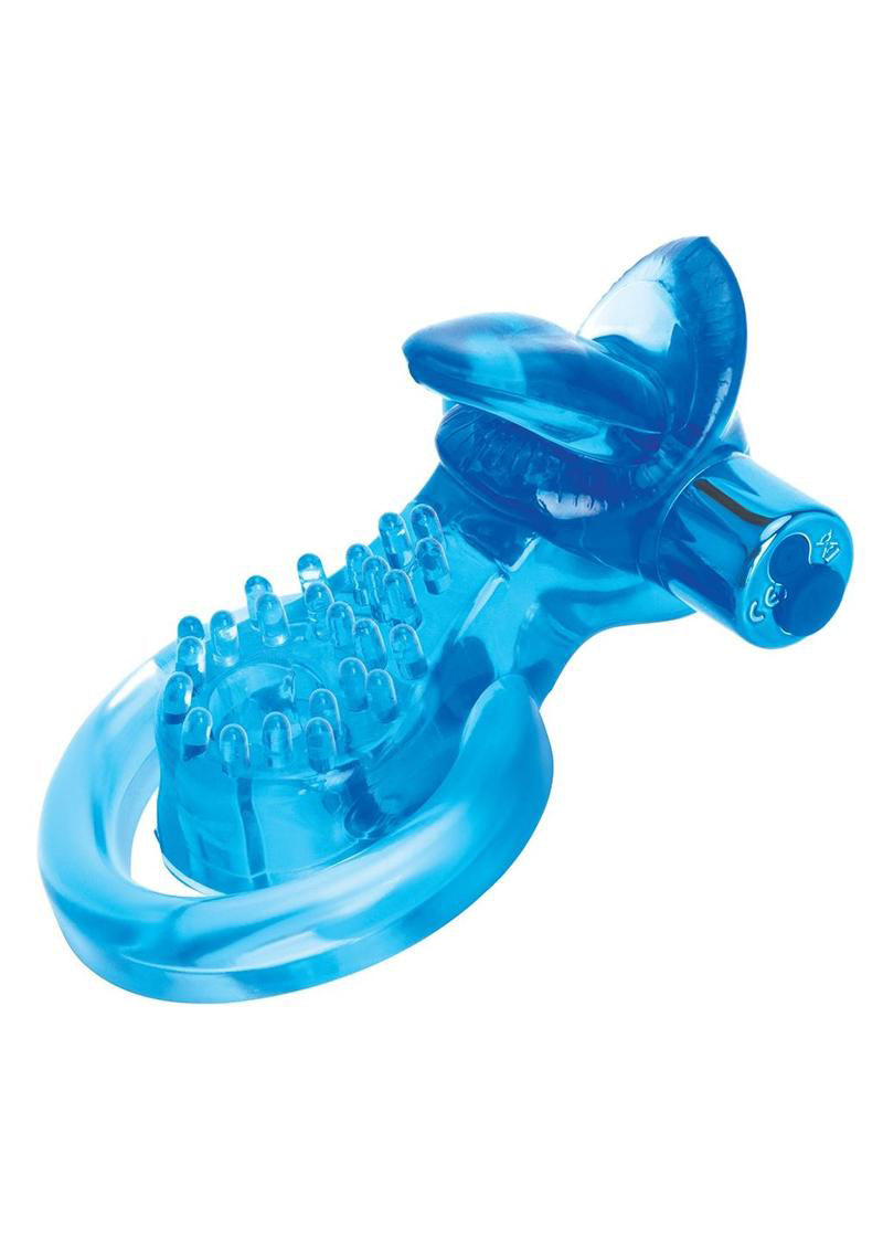 Bodywand Duo Ring with Clit Tickler for Couples > Cock Ring > Vibrating