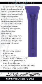 Evolved Full Coverage Stimulator Purple > Vibrators > Ladies > Clitoral Vibrators and Stimulators