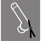 Cock Leash Single Black Adjustable Cock Ring and Control Black > Cock Ring > Adjustable