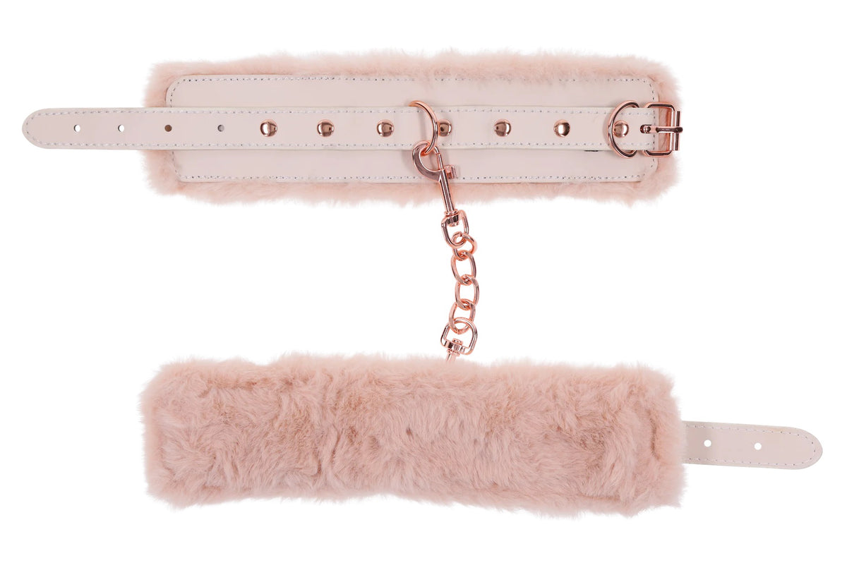 Sex and Mischief Peaches and Cream Fur Handcuffs > Bondage Gear > Restraints