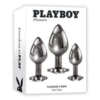 Playboy Pleasure PLEASURE 3 WAYS Anal Training Kit > Anal Range > Butt Plug Kits