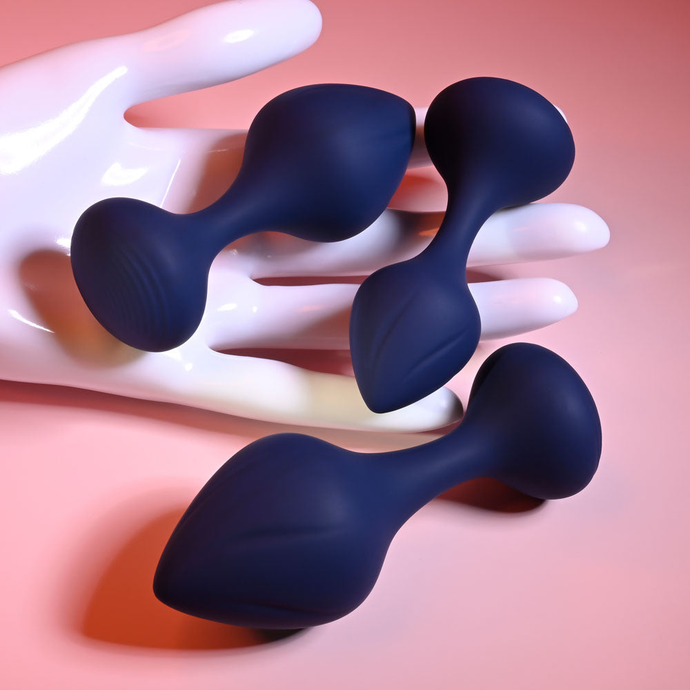Playboy Pleasure TAIL TRAINER - Butt Plugs - Set of 3 Sizes ANAL TOYS