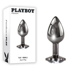 Playboy Pleasure Tux Small Metal Butt Plug 7.4 cm Size > Anal Range > Jewel Butt Plugs
