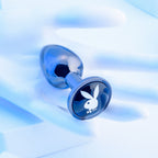 Playboy Pleasure Tux Small Metal Butt Plug 7.4 cm Size > Anal Range > Jewel Butt Plugs