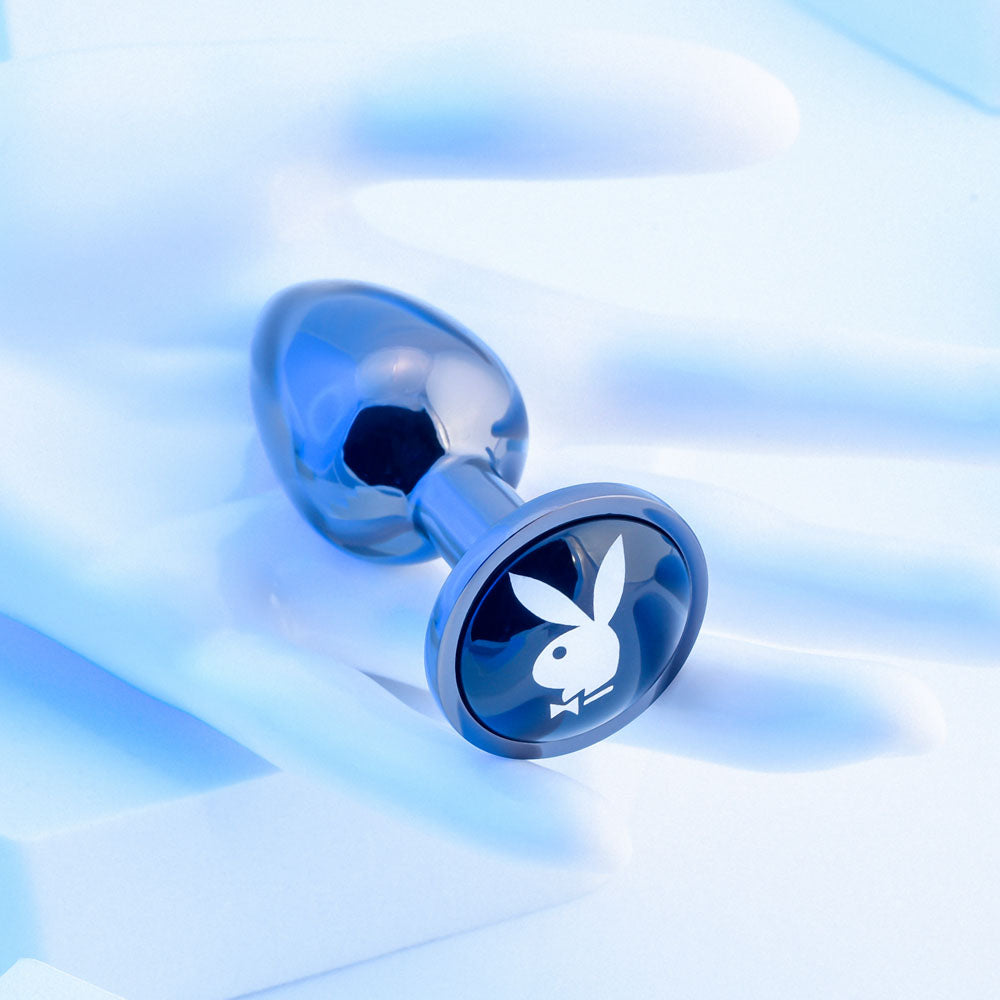 Playboy Pleasure Tux Small Metal Butt Plug 7.4 cm Size > Anal Range > Jewel Butt Plugs