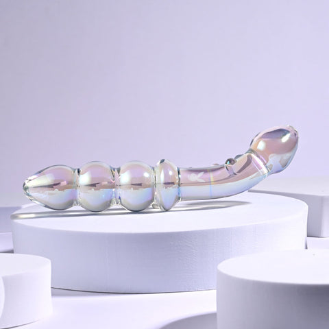 Playboy Pleasure JEWELS DOUBLE - Glass 17.1 cm Double Ended Dildo > Sex Toys > Glass