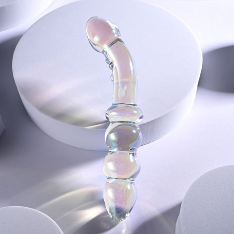 Playboy Pleasure JEWELS DOUBLE - Glass 17.1 cm Double Ended Dildo > Sex Toys > Glass