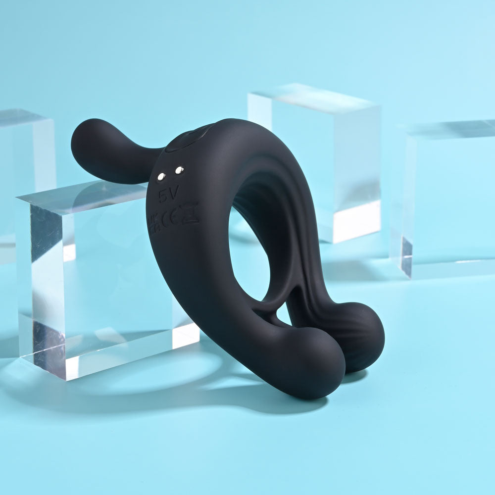 Playboy Pleasure Triple Play Vibrating Cock Ring > Cock Ring > Vibrating