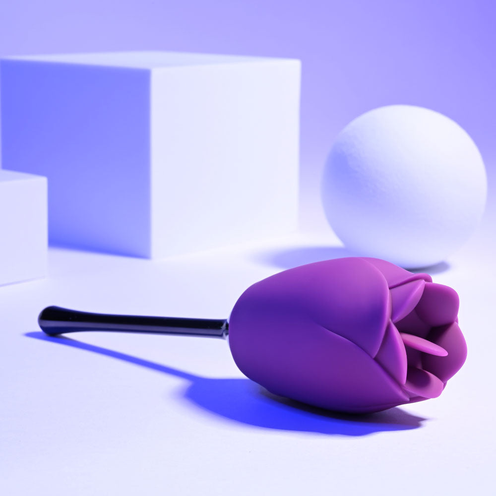 Playboy Pleasure PETAL Vibrator with Tongue-Flicking Head > Sex Toys For Ladies > Rose Stimulators