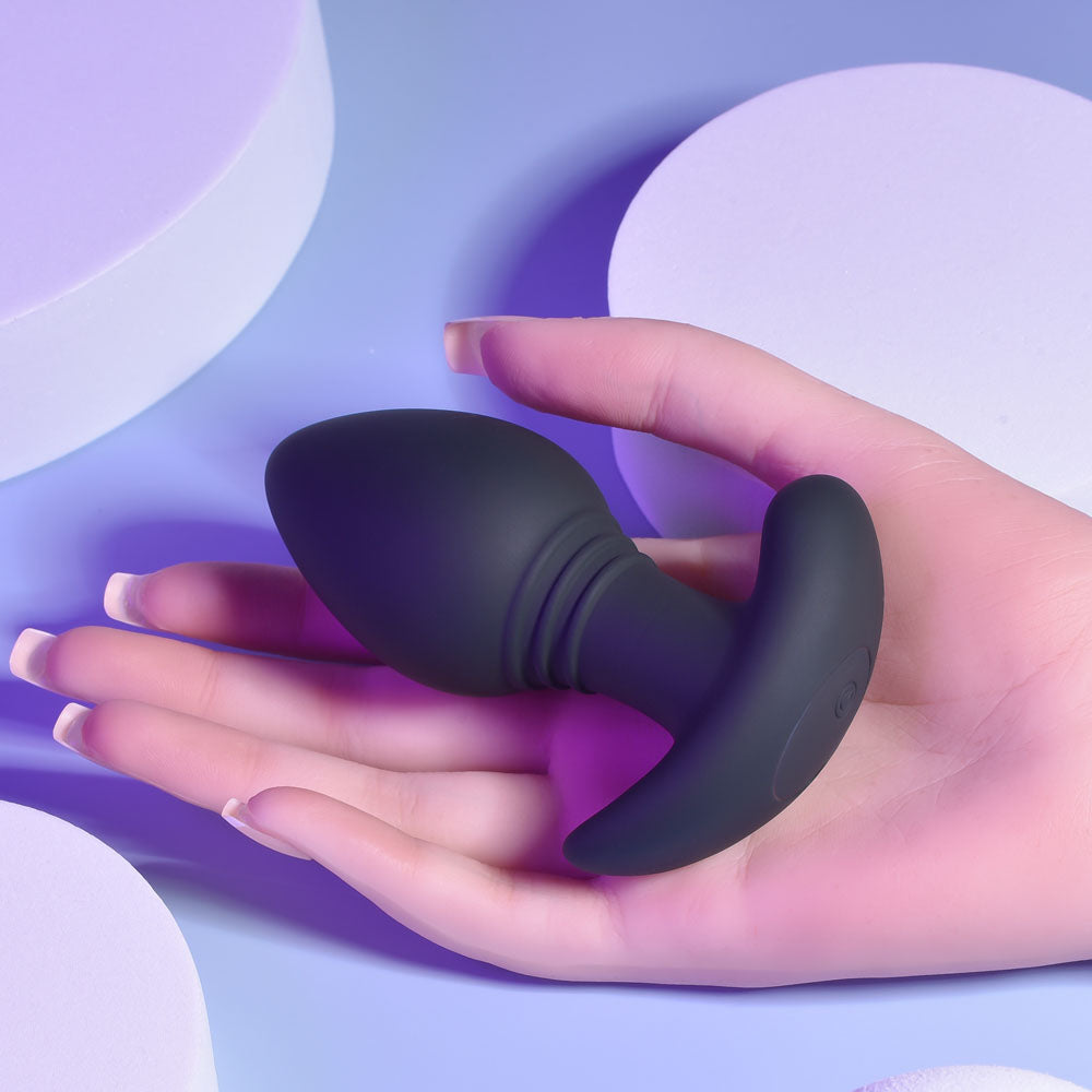 Playboy Pleasure PLUG & PLAY - 10.3 cm USB Rechargeable Vibrating Butt Plug with Wireless Remote ANAL TOYS