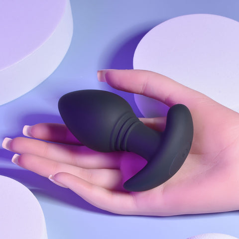 Playboy Pleasure PLUG & PLAY - 10.3 cm USB Rechargeable Vibrating Butt Plug with Wireless Remote ANAL TOYS