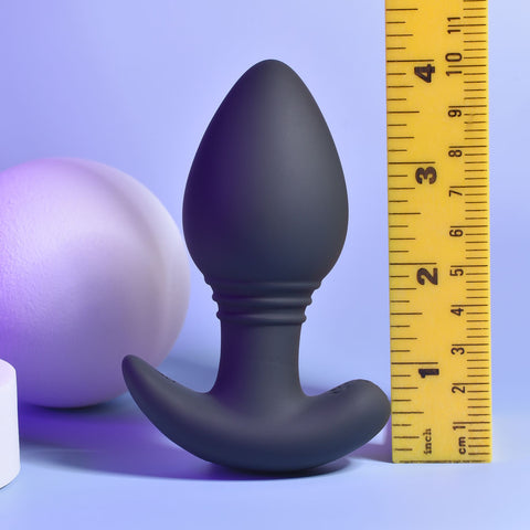 Playboy Pleasure PLUG & PLAY - 10.3 cm USB Rechargeable Vibrating Butt Plug with Wireless Remote ANAL TOYS