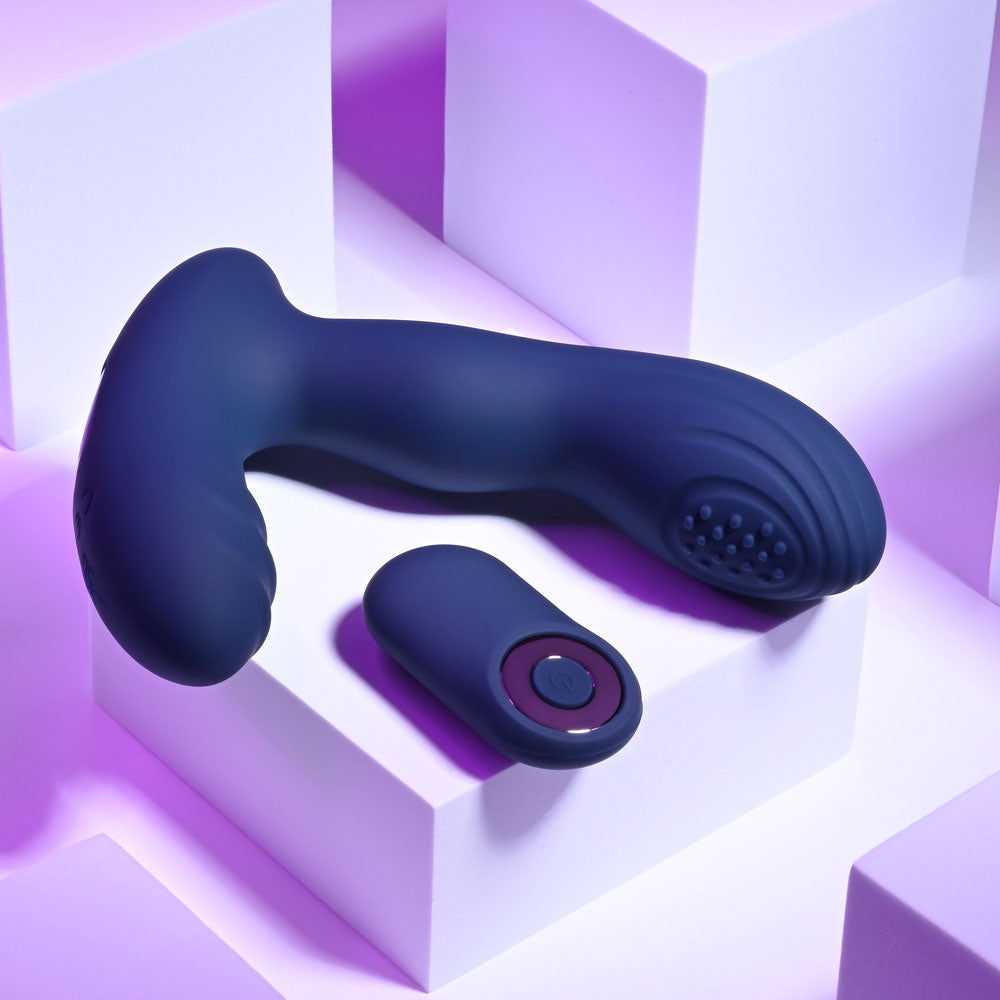 Playboy Pleasure PLEASURE PLEASER - USB Rechargeable Vibrating Prostate Massager with Wireless Remote > Anal Range > Prostate Plugs