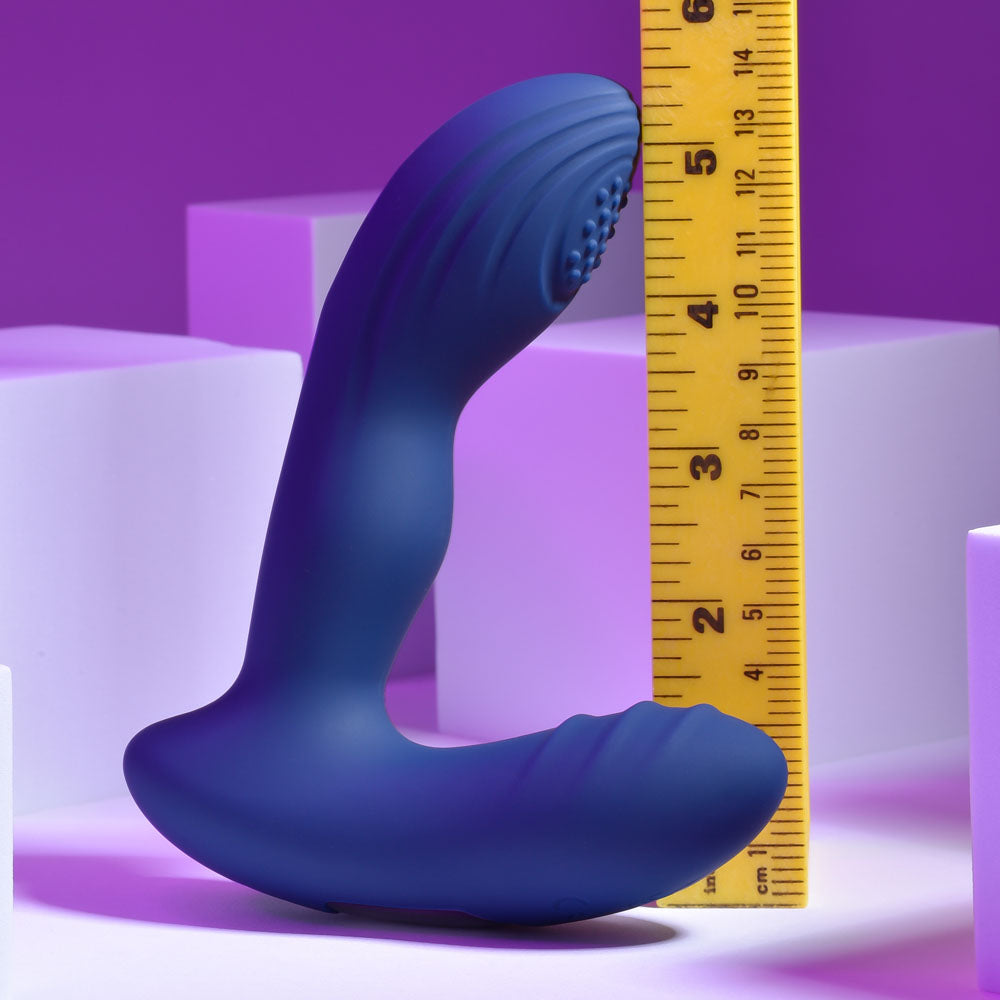 Playboy Pleasure PLEASURE PLEASER - USB Rechargeable Vibrating Prostate Massager with Wireless Remote > Anal Range > Prostate Plugs