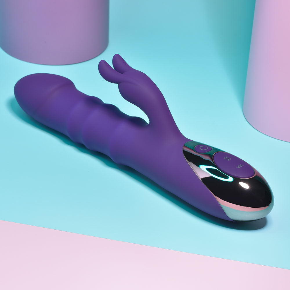 Playboy Pleasure HOP TO IT Rabbit Vibrator 23.5cm > Vibrators > Ladies > Rabbit