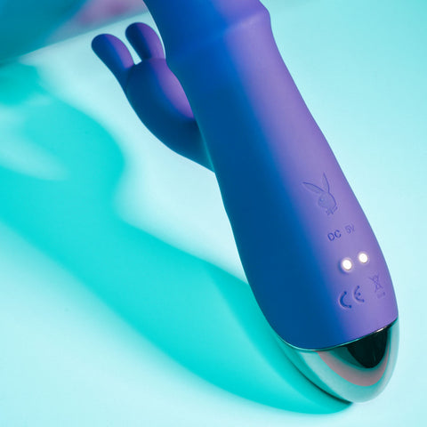 Playboy Pleasure HOP TO IT Rabbit Vibrator 23.5cm VIBRATORS-RABBIT