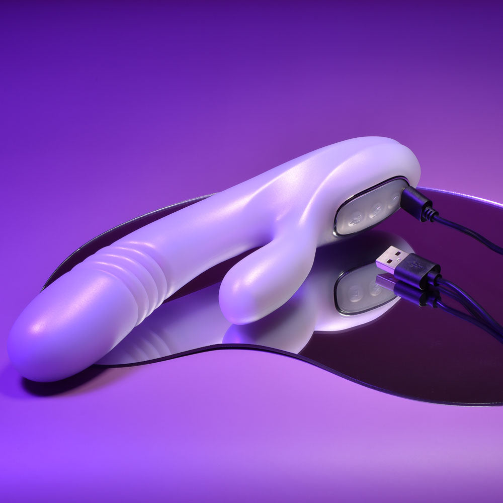 Playboy Pleasure BUMPING BUNNY Rabbit Vibrator 22.9cm > Vibrators > Ladies > Rabbit