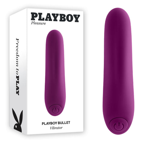 Playboy Pleasure Bullet 9 cm USB Rechargeable Vibrator with 7 Speeds and Vibration Patterns Purple BULLETS