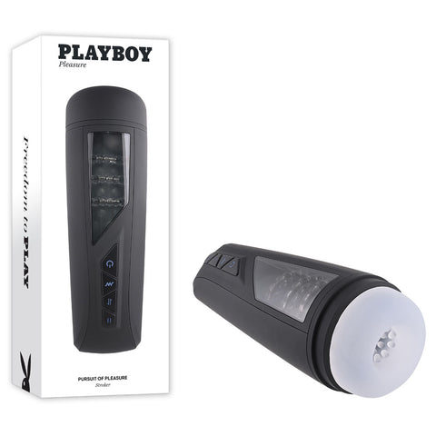 Playboy Pleasure PURSUIT OF PLEASURE USB Rechargeable Stroker 7" Clear Strokers - Auto